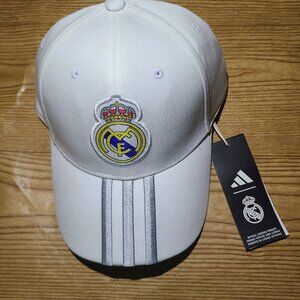 Real Madrid FC Adidas adjustable strapback hat (NEW)